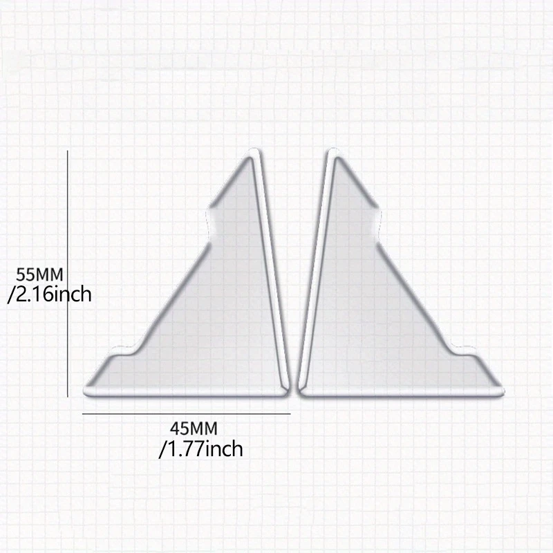 투명 문짝 코너 충돌 방지 스티커, 자동차 문짝 보호, 스크래치 방지, 범용 스트립, 2 개, 4 개