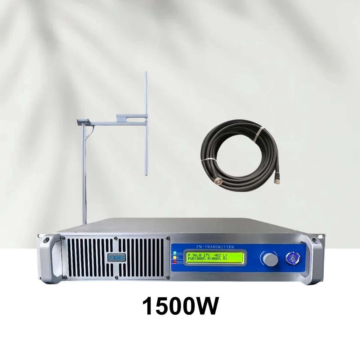 

1500W (1.5KW) FM Broadcast Transmitter Kit - FCC Certified Professional Long-Range Radio Equipment