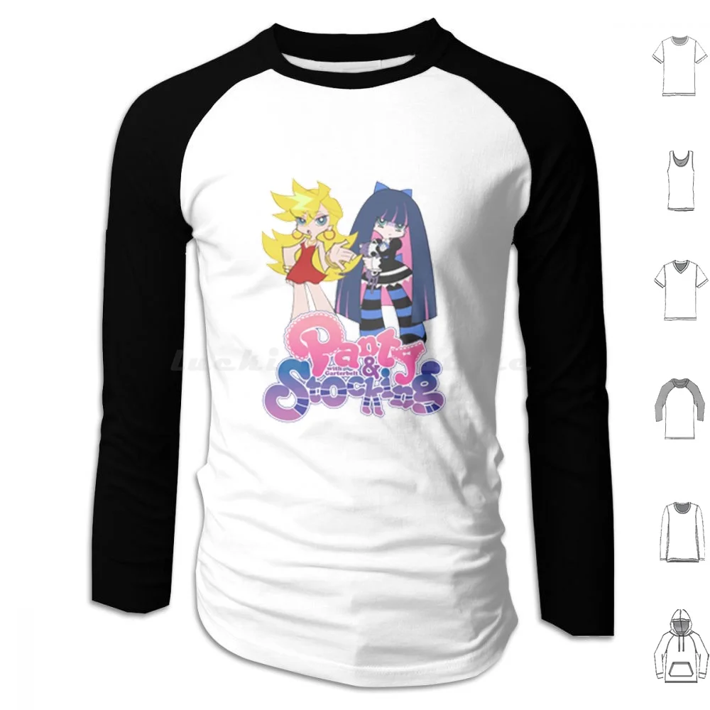 Panty & Stocking With Garterbelt-Logo Hoodie cotton Long Sleeve Panty Stocking With Garterbelt Panty Stocking Garterbelt Panty