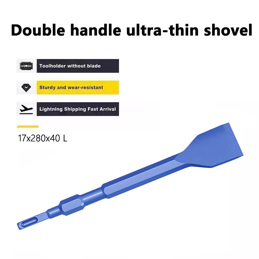 Hexagonal Handle Impact Flat Chisel Square Handle Electric Hammer Drill Bit Slotted Through Wall Electric Pickaxe Shovel Chisel