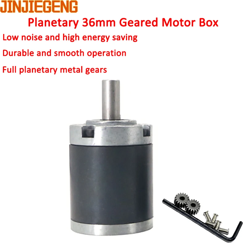 Diameter 36MM Planetary Reducer Gearbox For RS555 545 550 540 3650 Brushed Geared Motor To Gear Motor