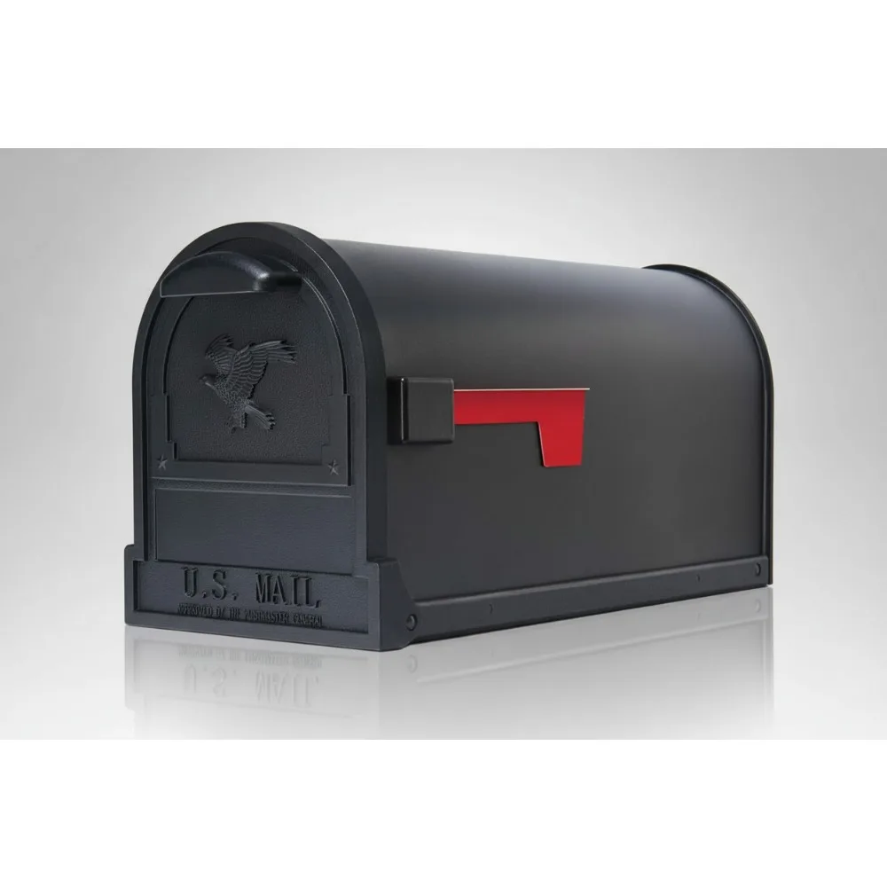 

Large Capacity Galvanized Steel Mailbox, Weatherproof Post-Mount Design for Homeowners, Easy Installation