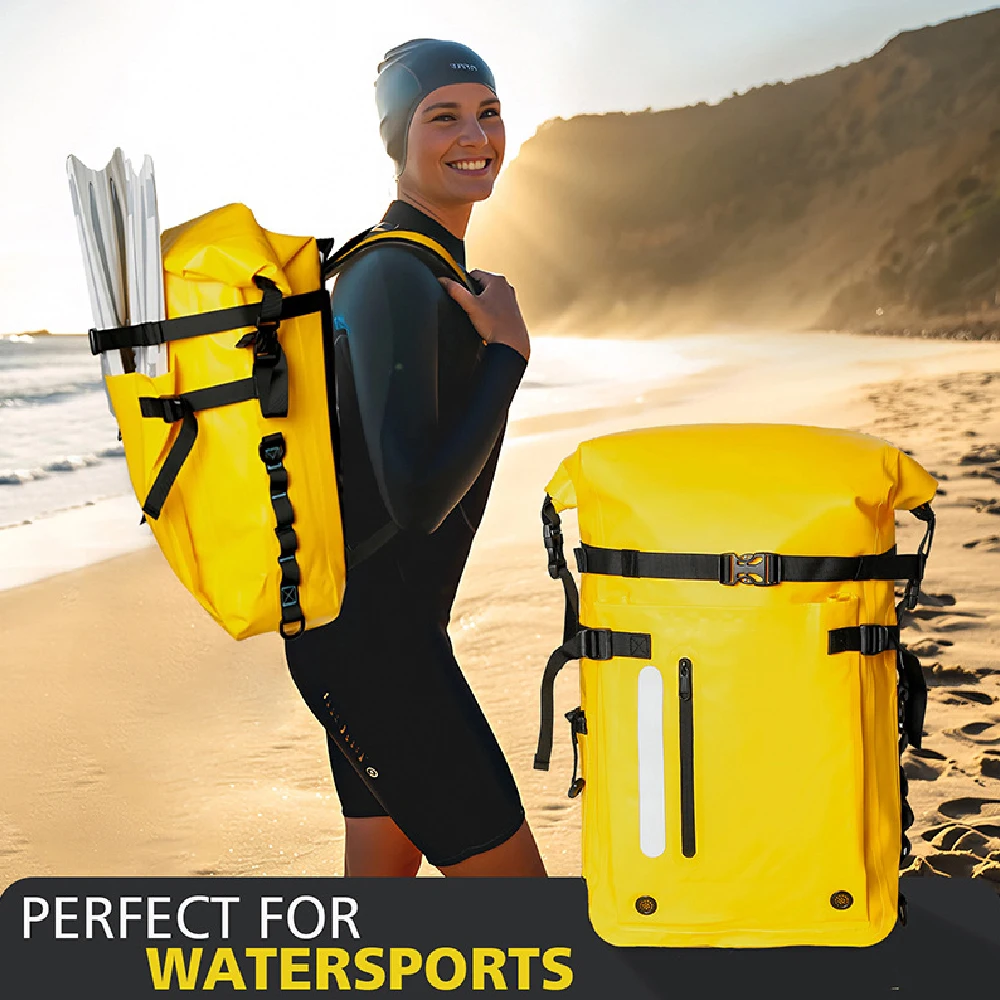 1PCS Waterproof Backpack Dry Bag 30L – Heavy Duty Hiking Backpack Sack Keeps Gear Dry for Travel, Kayaking, Boating, Camping, Ra