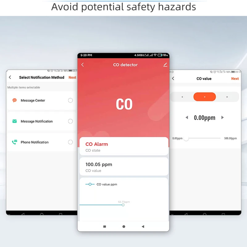 Sensor inteligente de monóxido de carbono Tuya, Detector de CO, alarma inteligente, detección de humo, aplicación Smart Life