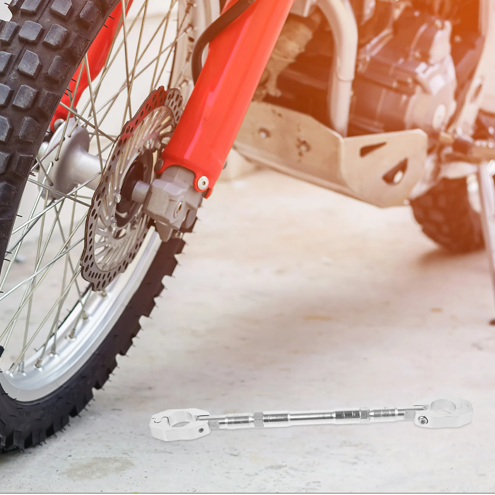 

Motorcycle Reinforcement Cross Rod Handlebar Mount Attachment Bracket Extension Accessories Aluminum Alloy Fixation