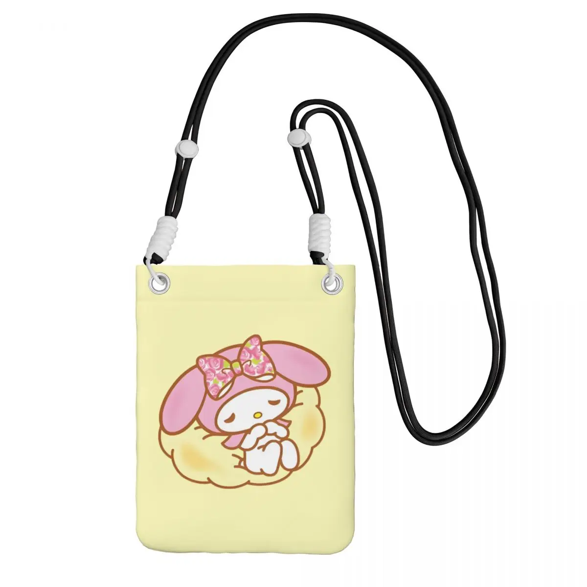 

Custom Melody Carry Mobile Phone Bag Diagonally Men Women Pink Rabbit Shoulder Crossbody Bag Detachable Shoulder Strap Shopping