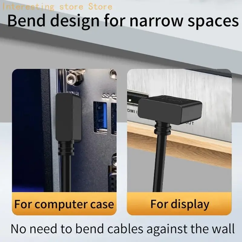 No-Driver DisplayPort 1.4 Cable with Male-to-Male Ends, Molded Strain Relief, and Direct Source-to-Display Video Use 55KC