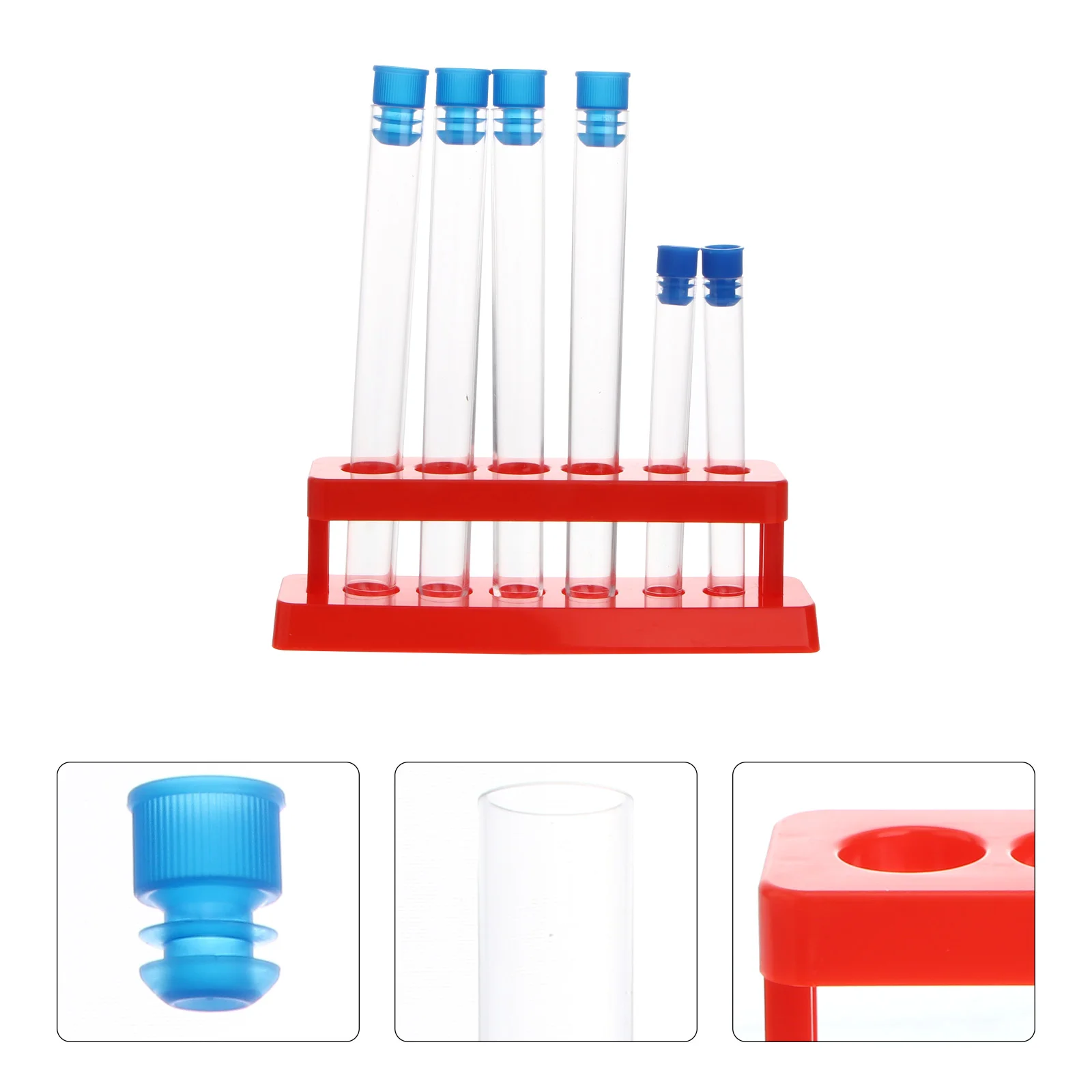 

Test Tube Scientific Clear Tubes Rack for Experiment Organizer Abs Child Candies