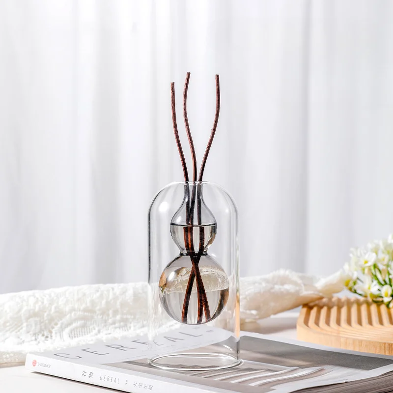 

Reed Diffuser Set, Home Fragrance Decoration for Living Room, Dining Room, Art Glass Decor