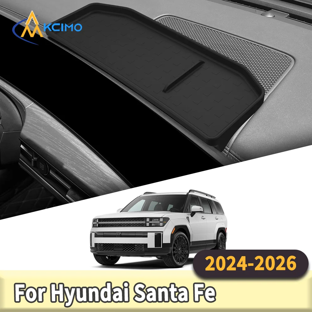 

Display Screen Rear Dashboard Storage Tray for Hyundai Santa Fe 2024-2026 Black Interior Tidying Organizer Car Accessory