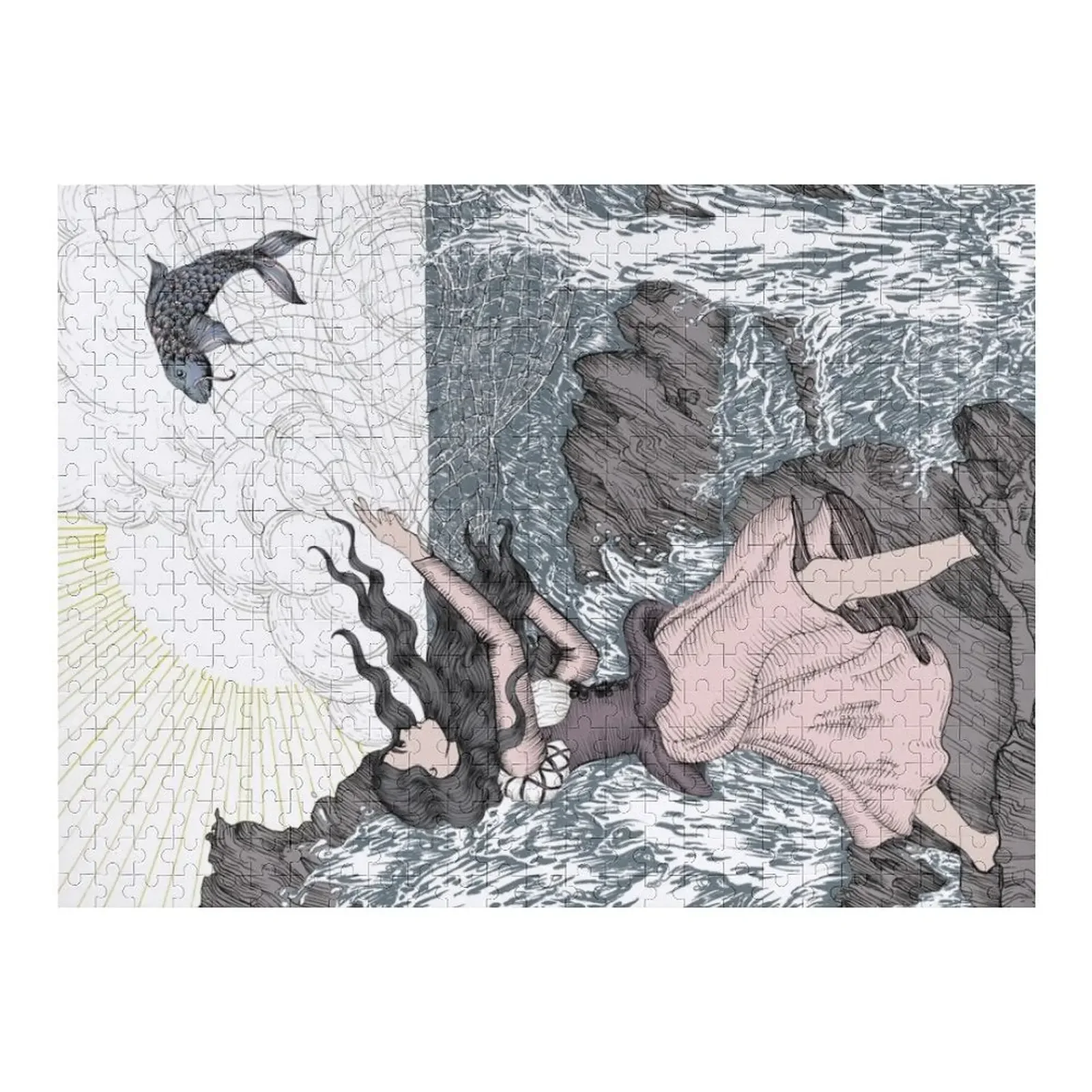 

Цветная версия пазла «Рыба» для девочек, детские деревянные головоломки с животными