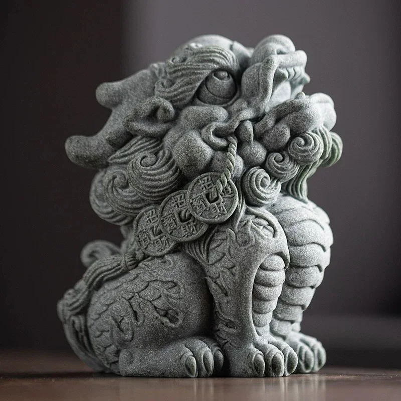 15cm Kirin Plaster Ornaments Silicone Mold DIY Wealth beast Epoxy Resin Crafts Cement Fish Tank Landscaping Decorative Mould