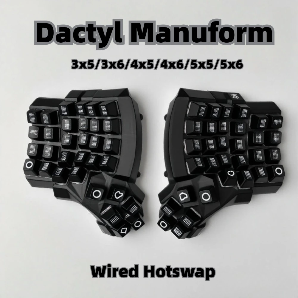 

Комплект мини-клавиатуры Dactyl 3x5, проводная игровая клавиатура с возможностью горячей замены 3x6/4x5/4x6/5x5/5x6, эргономичный переключатель MX Gamer Teclado