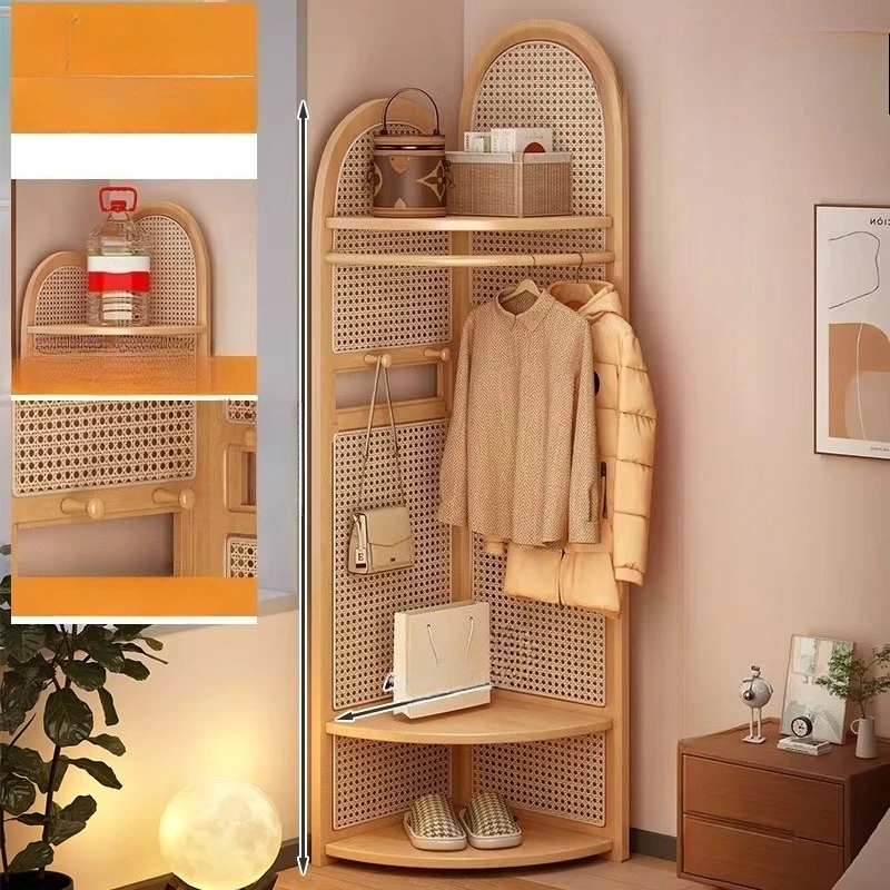 Luxury Indoor Coat Racks Hanging Hallway Corner Shelf Bedroom Portable Coat Racks Shoe Wall Porte Manteau Lounge Suite Furniture