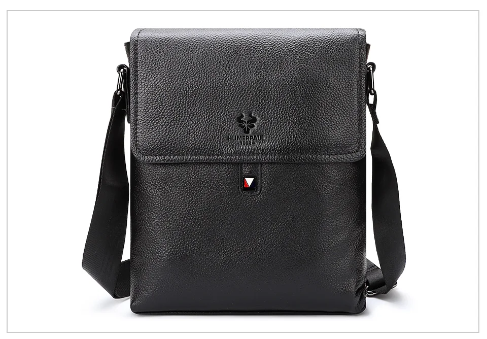 Humerpaul Herren Echt leder Umhängetaschen Business männliche Umhängetaschen für die Arbeit hochwertige Reise Schulter tasche – Detail 12