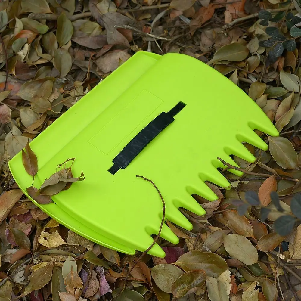 

1 Pair Large Handheld Gardening Rake Labor-saving Plastic Gardening Leaf Rake Durable Wear-resistant Leaf Cleaning Rake Home