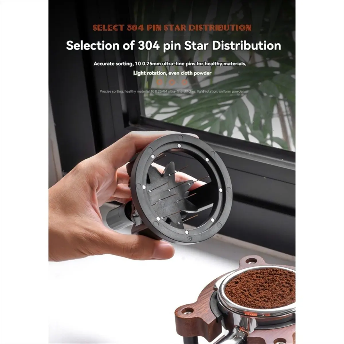 A59P جديد WDT أداة اسبريسو القهوة النمام الموزع قابل للتعديل عمق اسبريسو النمام أداة الروتاري مسحوق القهوة إبرة 58 مللي متر