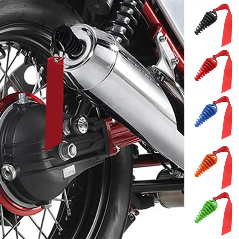 Muffler Exhaust Wash Plug Wash Plug For Motorcycle Bike 2 Strokes Waterproof Motorcycle Exhaust Plug With Keychain Remove Before