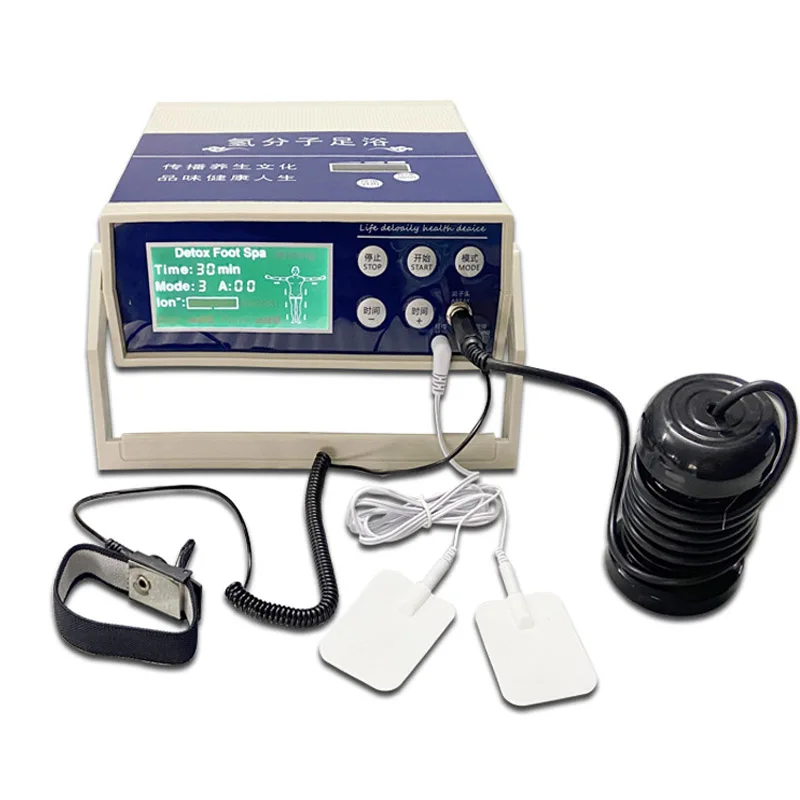 Cell Detoxification Machine Feet Spa Electric Massager Ionic Detox Foot Bath SPA System LCD Display With Electrode Pads