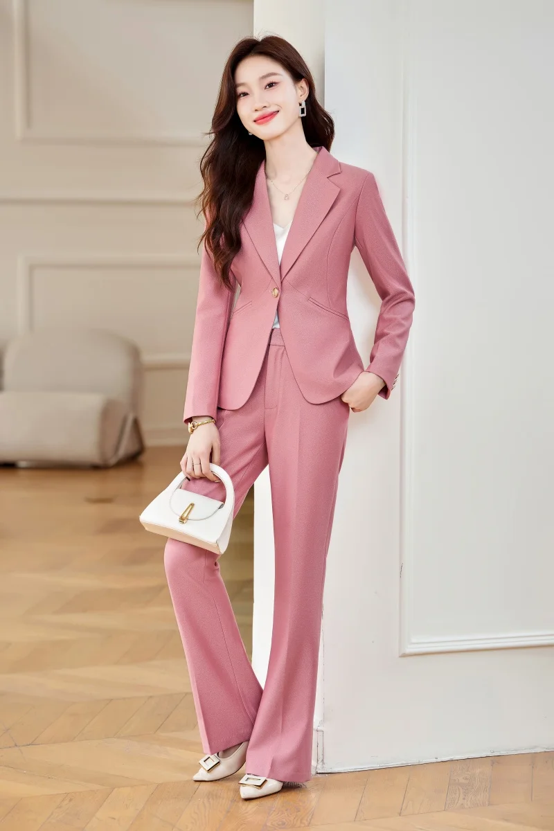 

AIyssa Модный профессиональный женский костюм-двойка + брюки, изысканный элегантный. Новые стили осень/зима 2025г.