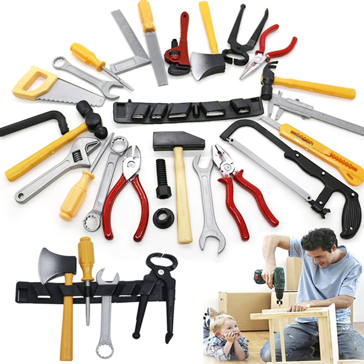 14 Stks/set Willekeurige Stijl Simulatie Reparatie Boorgereedschap Kinderen Spelen Speelgoed Plastic Onderhoudstool Schroevendraaier Kinderen Speelgoed