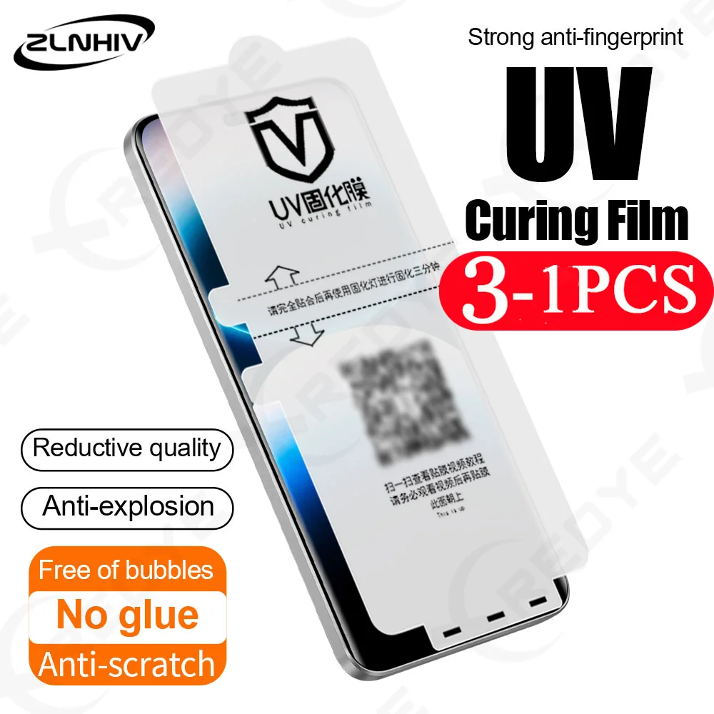 3/2/1 Pcs Screen Protector for Honor Magic 7 6 5 UV light curing film 4 Pro 300 200 Not Glass Soft Full Cover Film 100 90 80 Pro