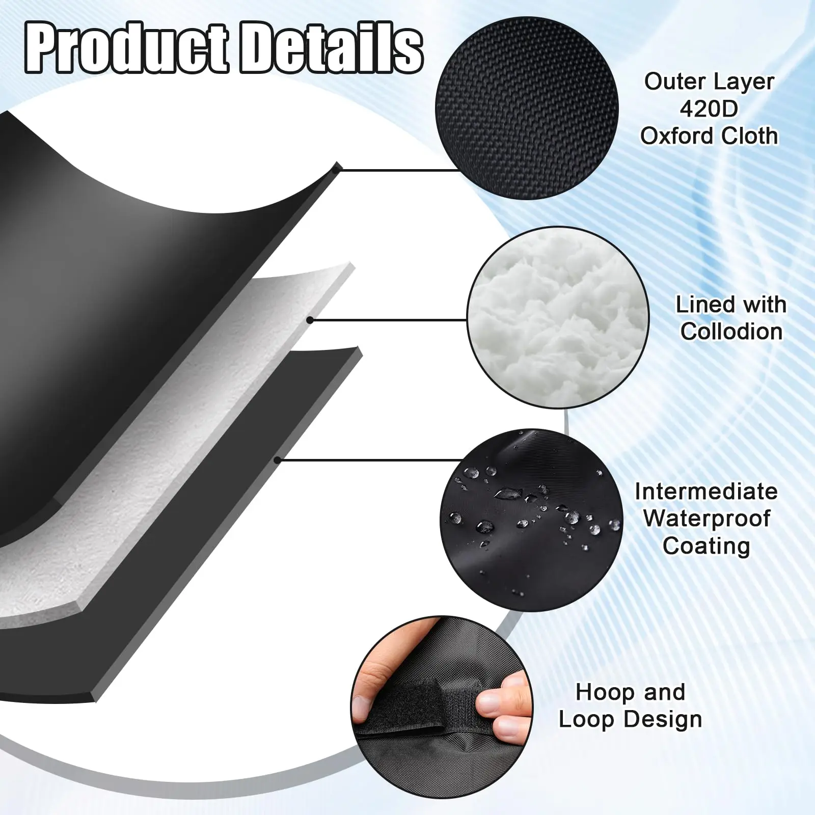 야외 수도꼭지 커버 블랙 방한 단열 수도꼭지 보호 슬리브 겨울철 야외 수도꼭지 보호대 대부분의 수도꼭지에 적합