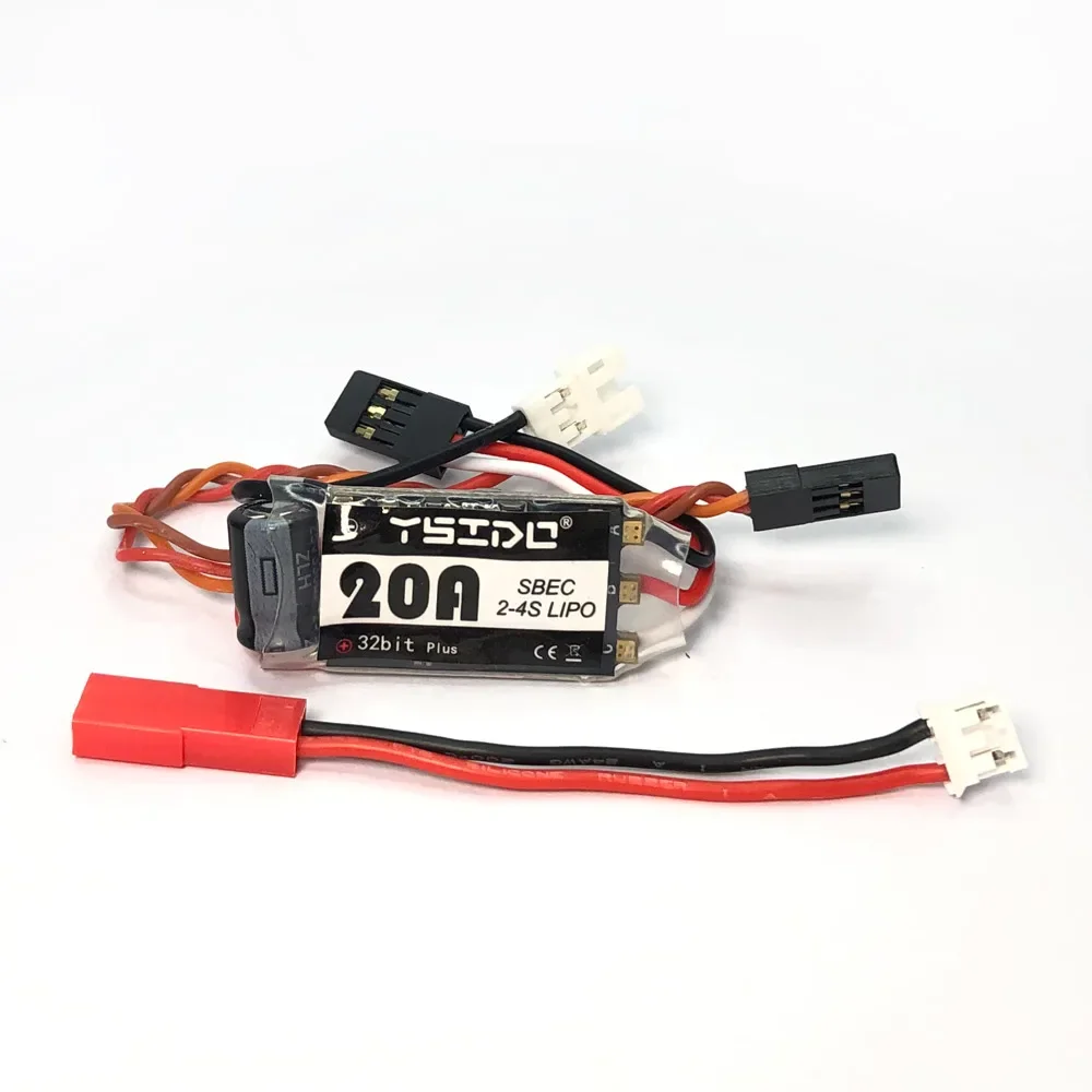 YSIDO Micro 20A Brushless ESC 2-4S Lipo With Programming Card Combo for 1/24 1/28 Kyosho Mr03 Pro Atomic DRZ RC Drift Racing Car