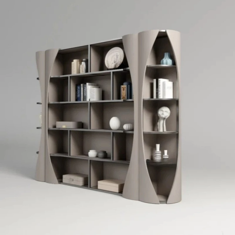 Creative paint bookshelf premium villa office floor-to-ceiling bookcase