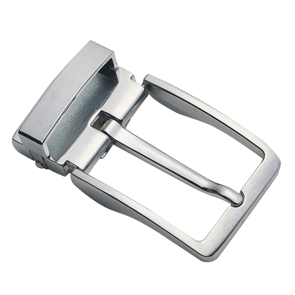 Men's Reversible Alloy Belt Buckle Replacement Single Pin Buckle Rectangular