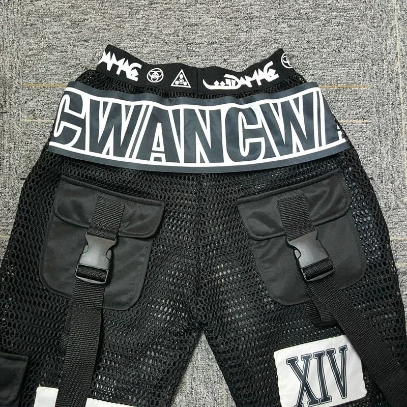 أزياء رقص الجاز للكبار ، سراويل شبكية مثيرة ، ملابس هيب هوب ، بنطلون رقص في الشوارع ، ملهى ليلي عصري ملابس رقص مسارح