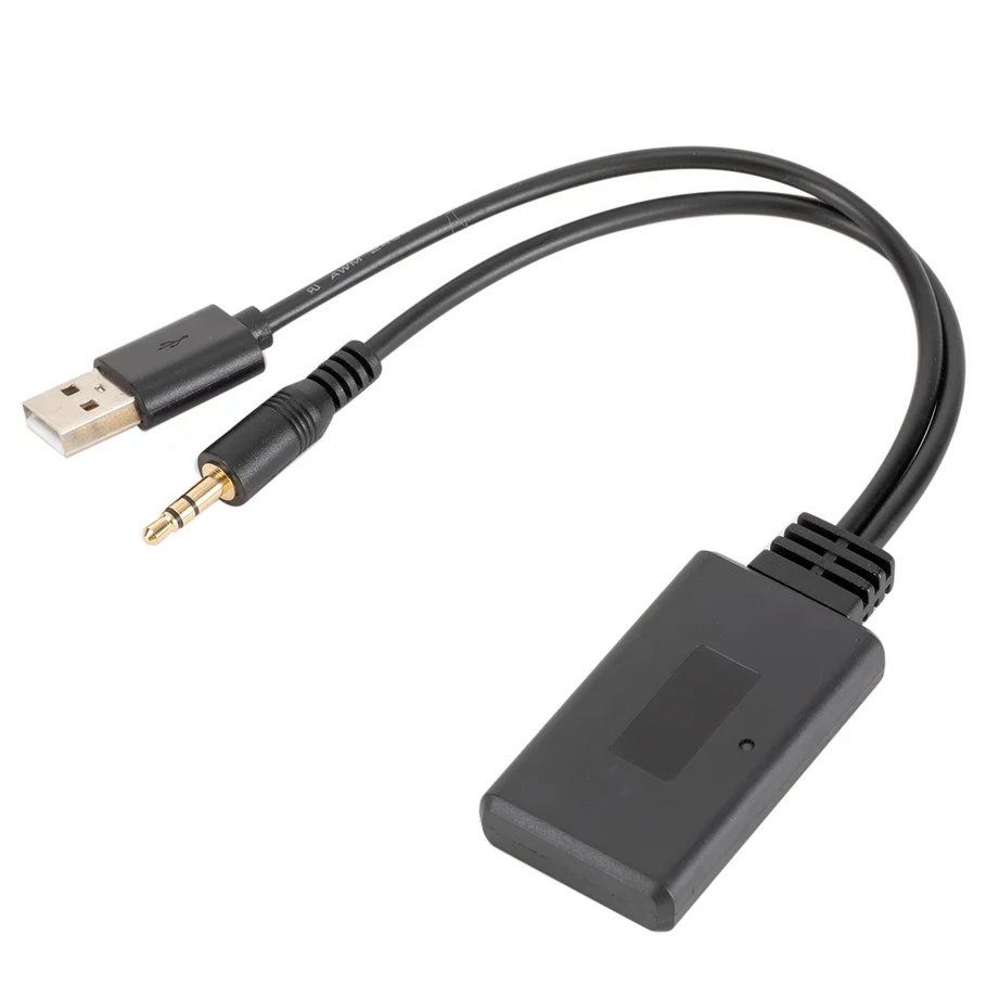 Grwibeou Universal Auto Drahtlose Bluetooth Empfänger USB 3,5 Mm Aux Media Bluetooth 5,0 Musik-Player Audio Kabel Adapter Für BMW