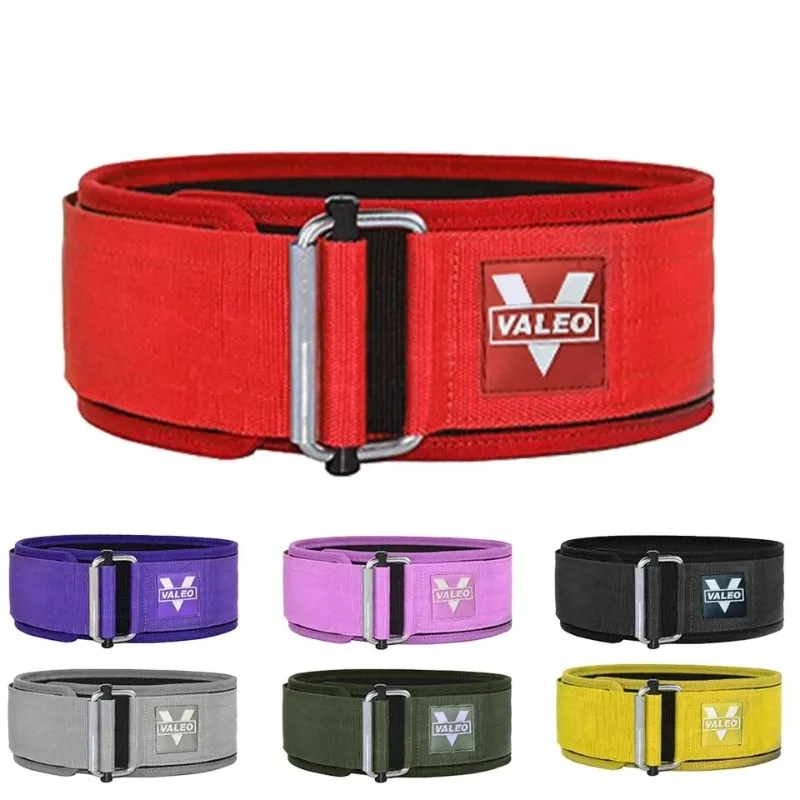 2024 Locking Weightlifting Belt Adjustable Nylon Gym Workout Belt Men Women Deadlifting Squatting Lifting Back Support Hot Sale