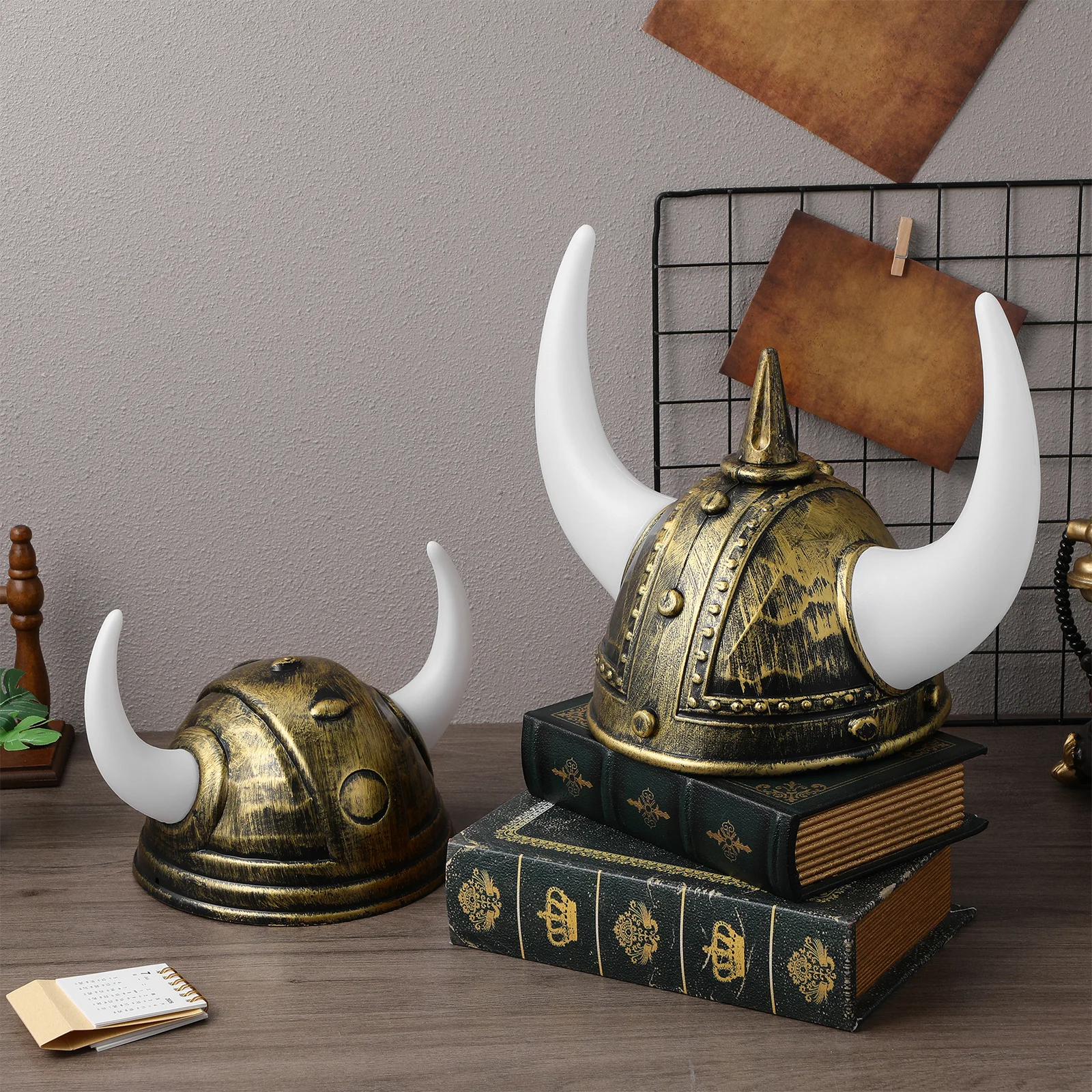 

4pcs Viking Festival Decoration Hat Lightweight Medieval Party Helmets For Cosplay Role Playing School Events Kids Adult