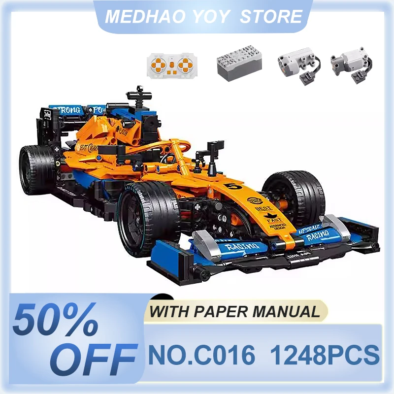 CADA F1 Racing Sport Car Compatible 42141 C016 Super Speed Model Building Blocks Bricks Puzzle Toy Assemblely Birthday Gift Kids