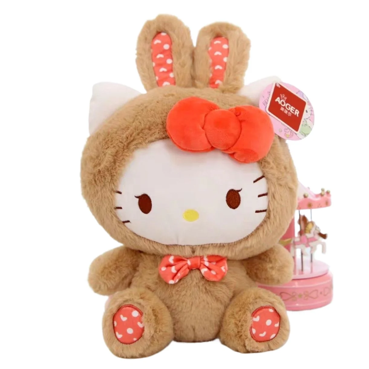 

25Cm Genuine with Tag Sanrio Series KT Cinnamoroll Plush Doll, Kuromi Stuffed Toys Birthday Gifts