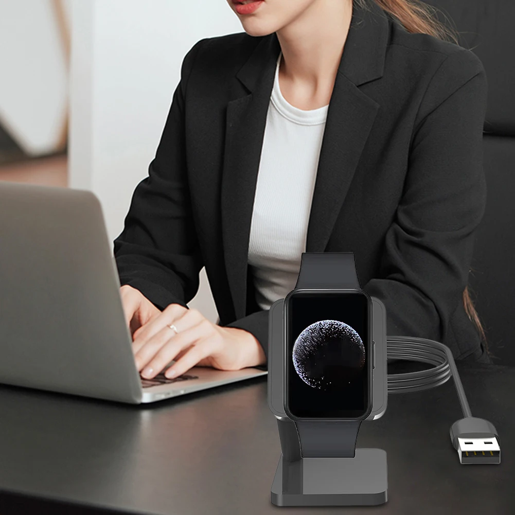 1-5 قطعة شاحن مهد صغير ساعة ذكية حامل شحن 5 فولت 1A 100 سنتيمتر طول لسامسونج Gaylaxy Fit3 R390 #5