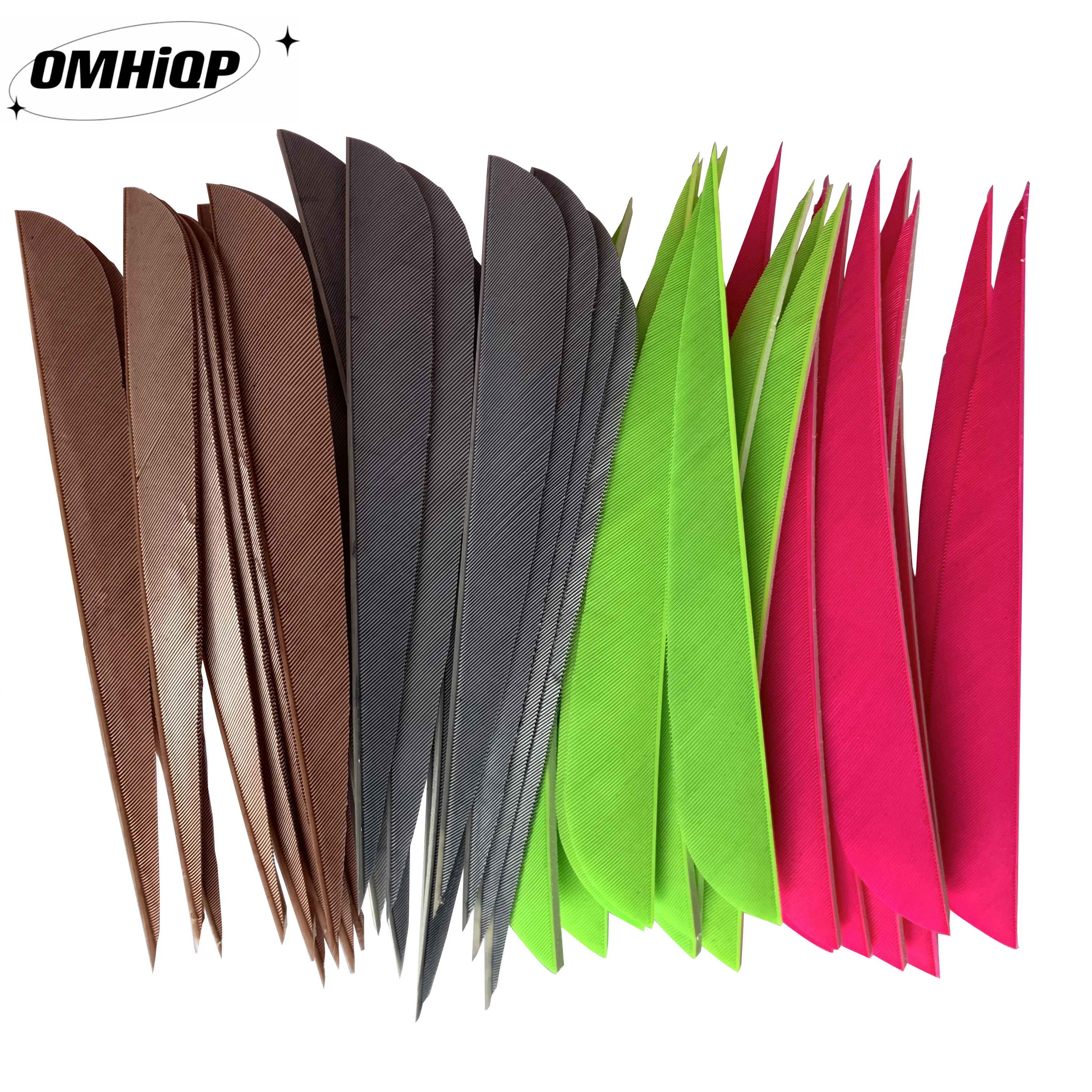 

50Pcs 5Inch Archery Arrow Feathers Fletching Real Turkey Vanes Parabolic Water Drop For Hunting Target Shooitng Right Wing