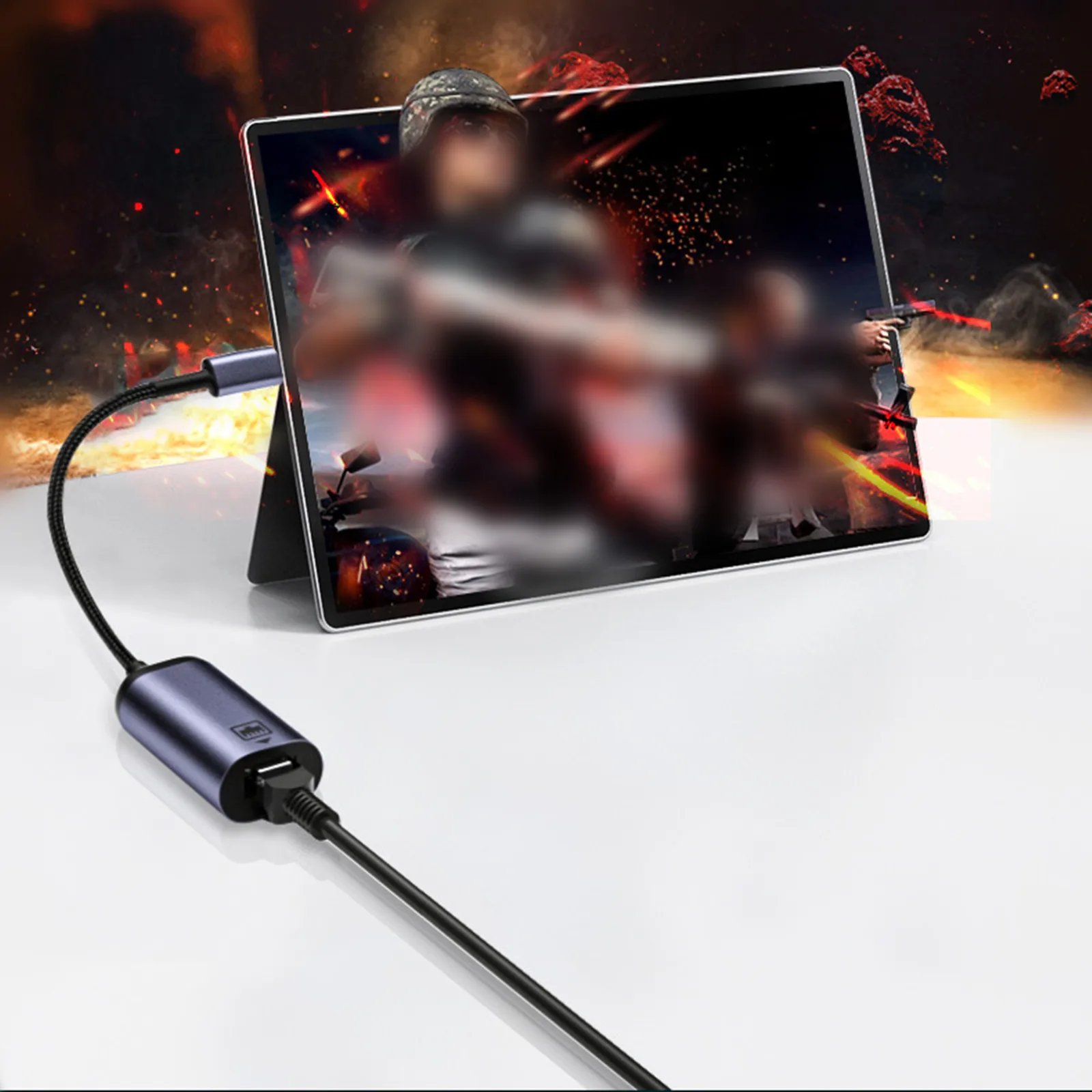 USB C Adaptador Ethernet Externo, Placa de rede, Tipo C para RJ45, LAN Wired Internet, Conversor de cabo para MacBook Pro, Air, 10 Mbps, 100Mbps