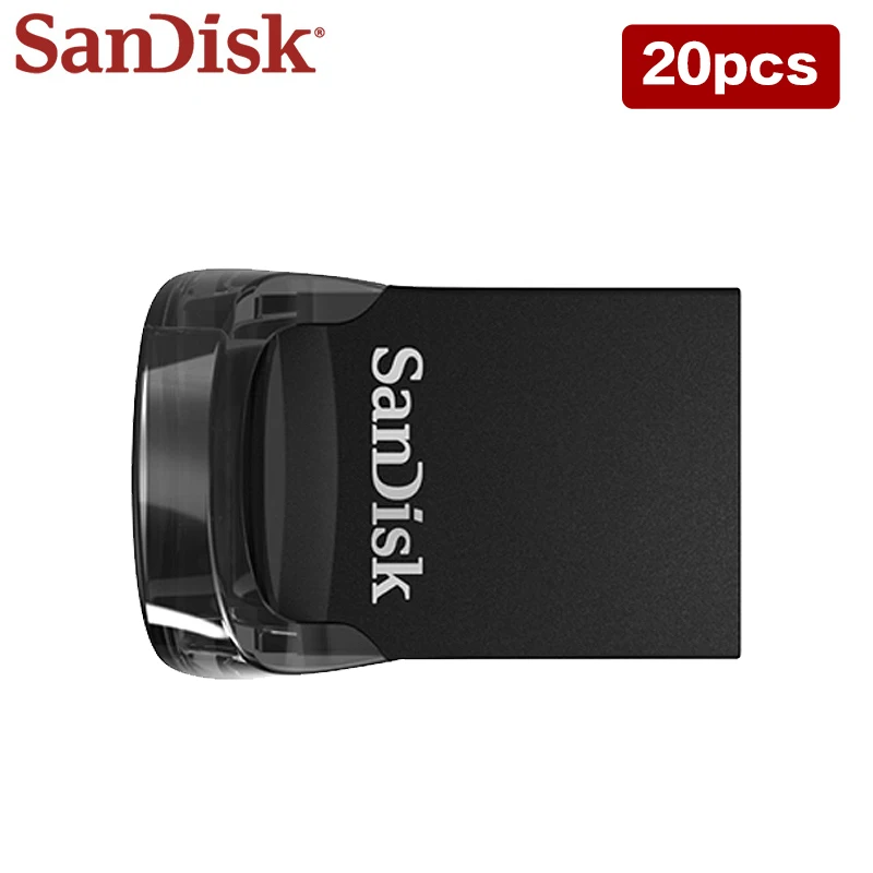 Imagem -05 - Sandisk Cz430 Usb3.2 Flash Drive 16gb 32gb 64gb Mini Pen Drive Leia Velocidade de até 130 mb s Usb Stick para Laptop pc 20 Peças Lote