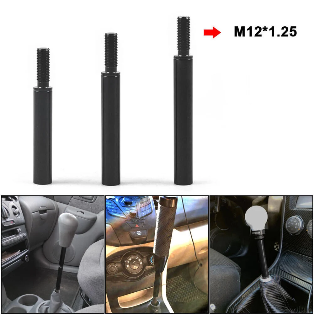

3 Inches 3.5 Inches 4 Inches Aluminum Material Car Shift Knob Extender Extension Lever Gear Manual Shifter Rod M12X1.25