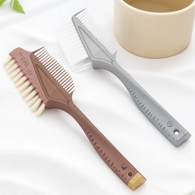 

2 Pcs Hair Comb Coloring Dye Tint Brush Suite Applicator Barber Tool Plastic Root Dyeing