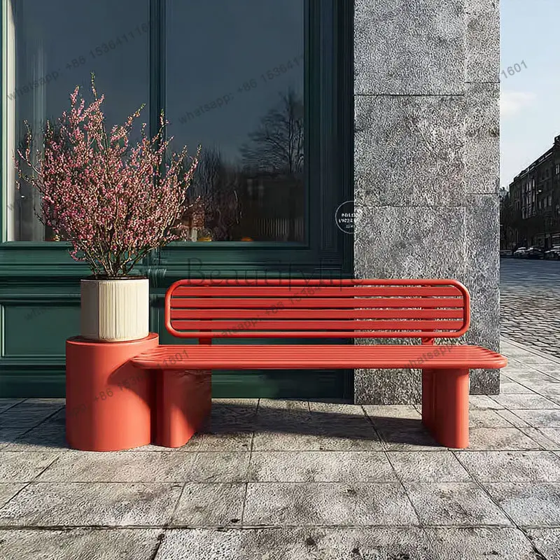 Outdoor park chairs, simple courtyards, scenic spots, shopping malls rest benches