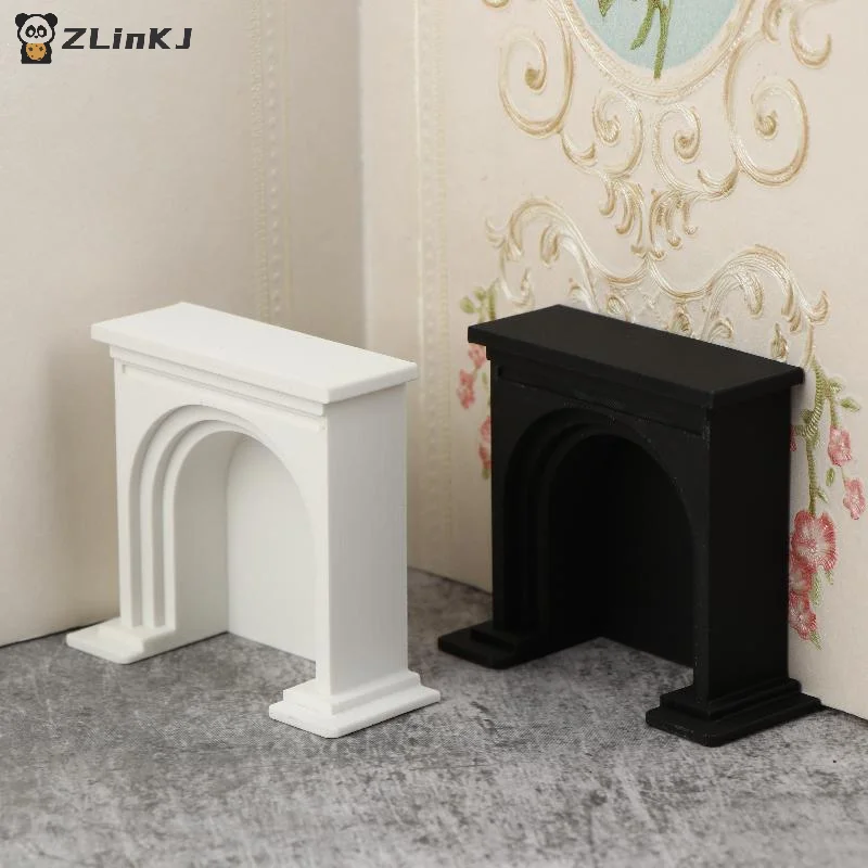 ▶ Mini cheminée pour maison de poupée, modèle de maison de poupée, scène de noël, meubles, accessoires de décoration, jouets de jeu pour enfants, 1/12