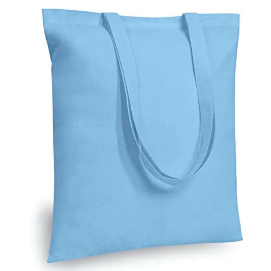 

Pack Economical 1"x1" Cotton Tote Bag Lightweight Reusable Grocery Shopping Cloth Bags Suitable for DIY Advertising Promotion G