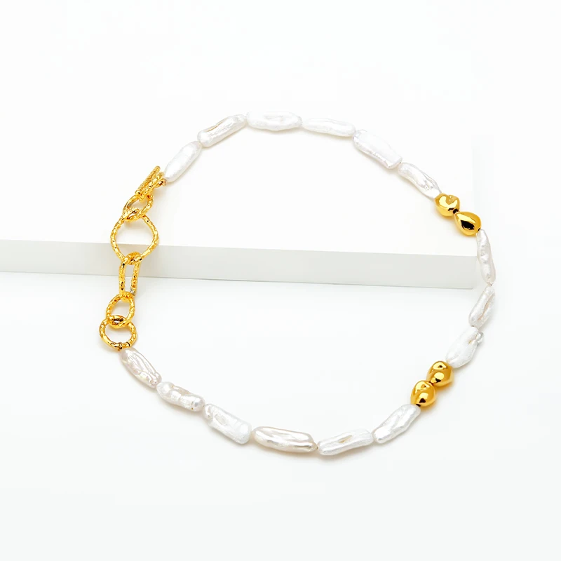 Natural Pearls Choker Necklace For Women Minimalist 18K Gold Plated Anti-Fading Delicate Fashion Jewelry Supplier Wholesale