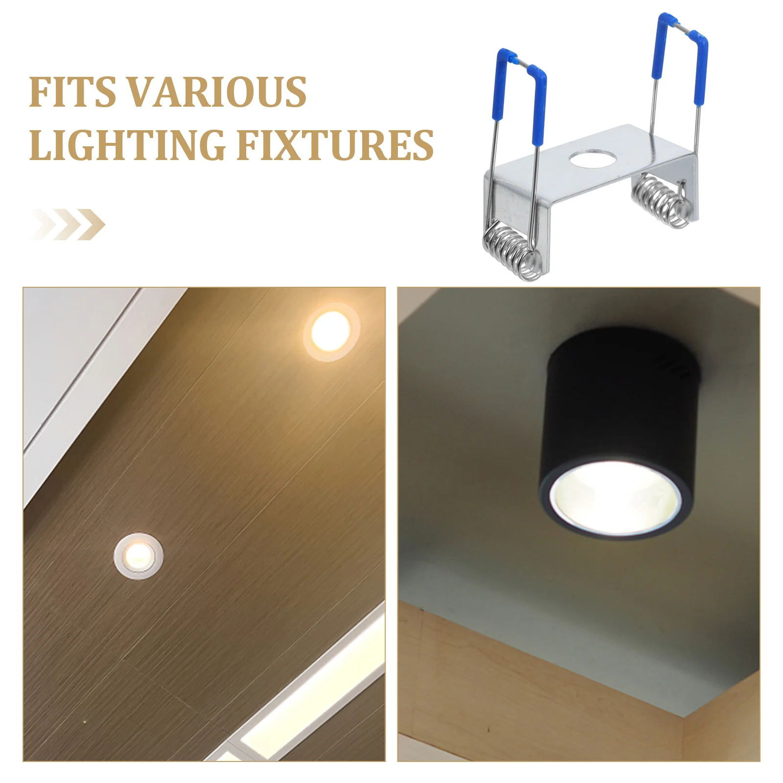 10 قطعة ملحقات الإضاءة لمصباح لوحة Led راحة النازل الربيع كليب سقف جبل حامل أجزاء أداة التثبيت السريع