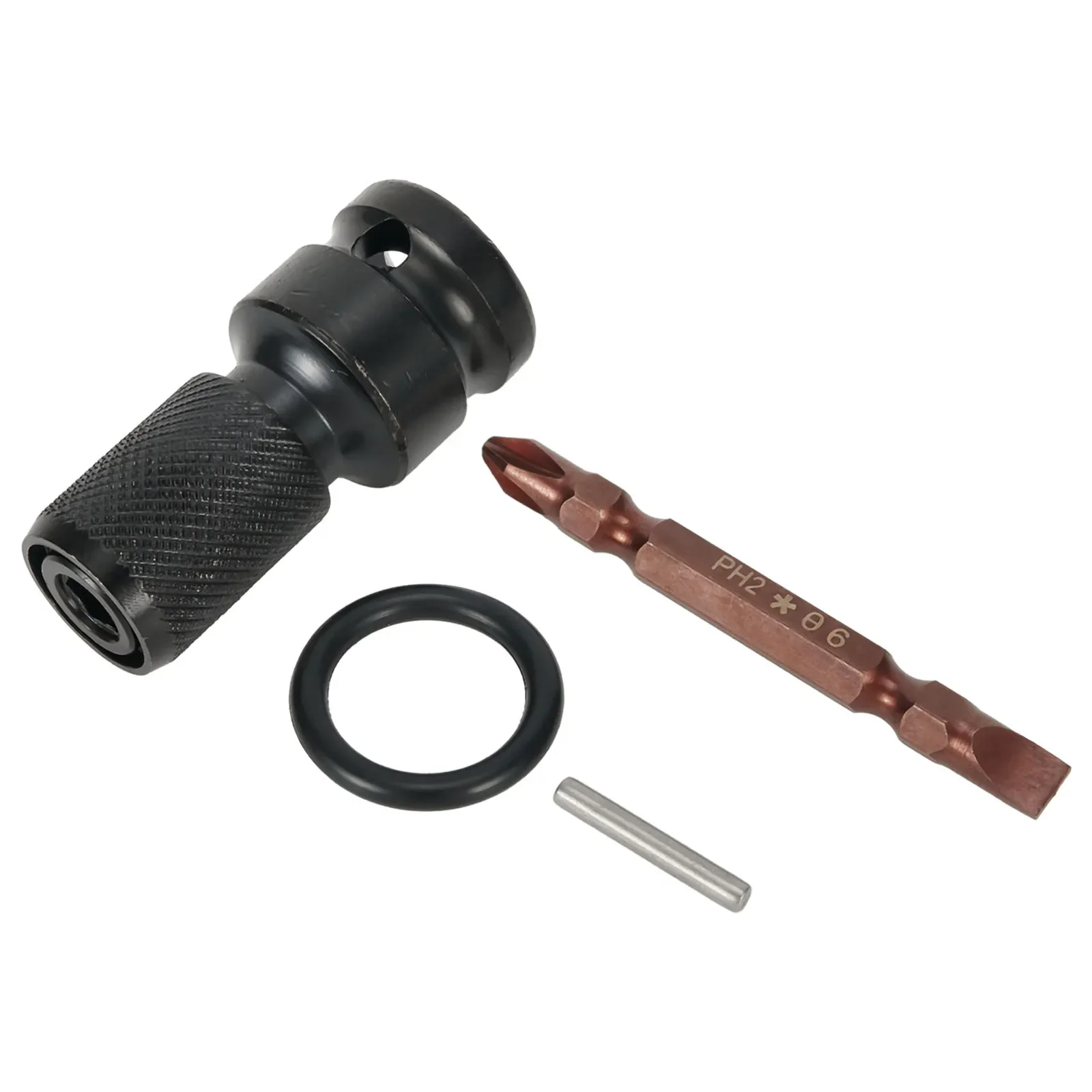 

Hex Ratchet Socket Adapter PH2 65mm Double Head Screwdriver 1/2 "to 1/4" Socket Adapter Practical High Quality