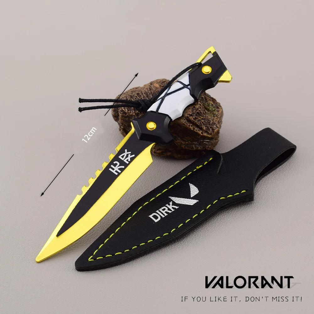 Valorant Weapon Unstoppable Knife 12cm Metal Material Game Peripheral Samurai Sword Katana Uncut Blade Model Gifts Toys for Boys