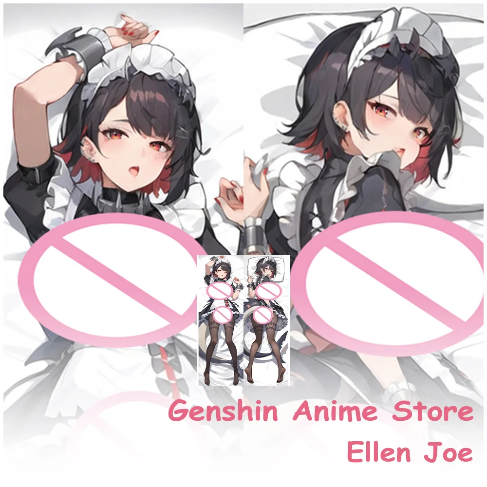Dakimakura Anime Ellen Joe Körper Kissenbezug Cosplay Prop Peachskin Doppelseitig Gedruckt Umarmt Otaku Kissen Kissenbezüge
